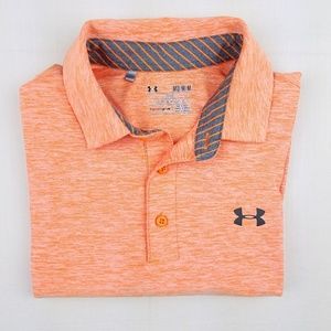 Under Armour Playoff heat gear orange polo medium